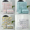 Home Laundry Bags Underwear Bra Machine Mesh Travel Organizer Wash Folding Hanging Flower Printing Zippered Mesh Laundry Bags 1