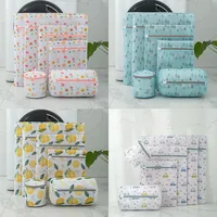 Home Laundry Bags Underwear Bra Machine Mesh Travel Organizer Wash Folding Hanging Flower Printing Zippered Mesh Laundry Bags 1