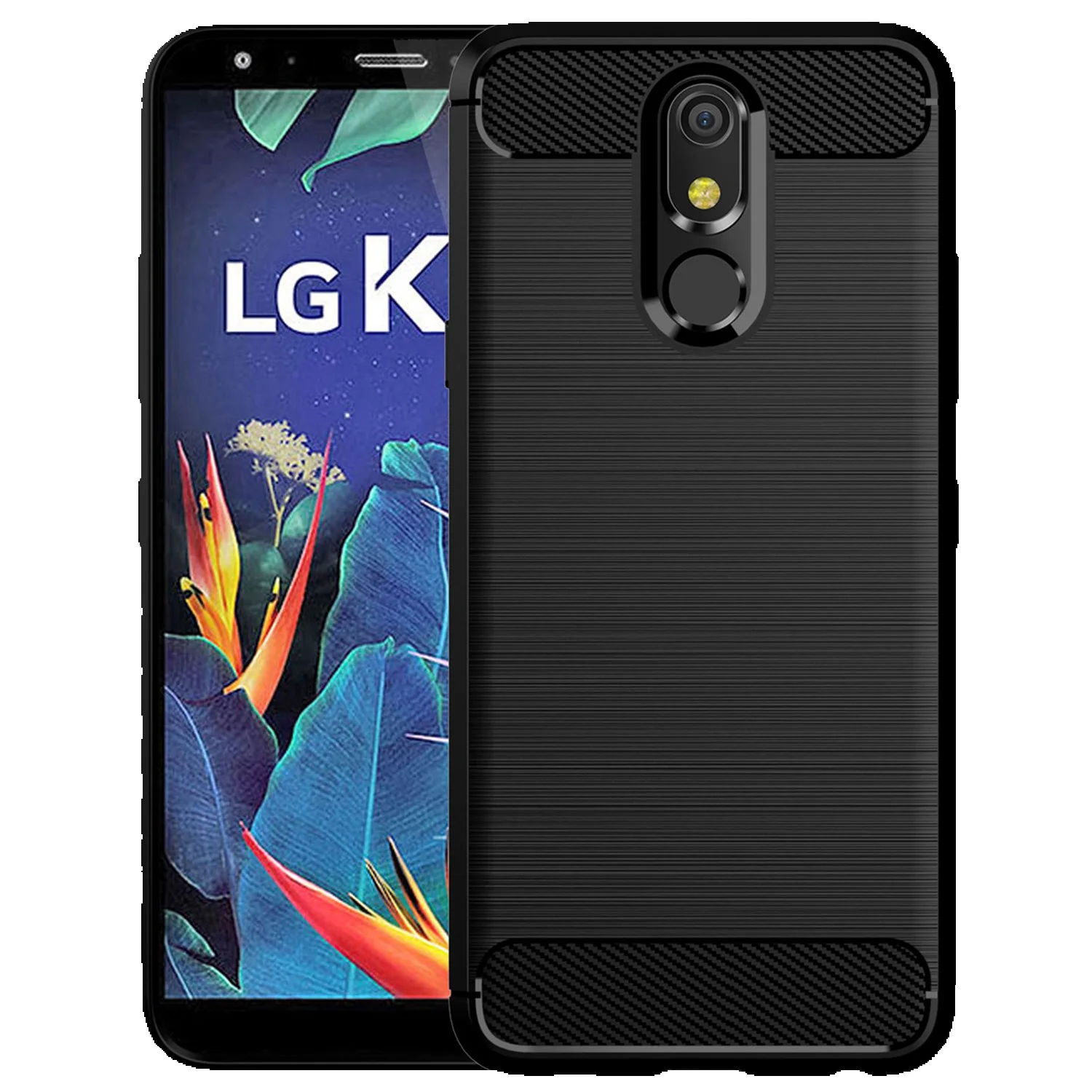 Per Lg Plus K11 + Alpha 2018 K8X K8S Copertura In Fibra Di Carbonio Per Lg K12 + K10 Power K12 Max Custodia Antiurto Coque Fundas