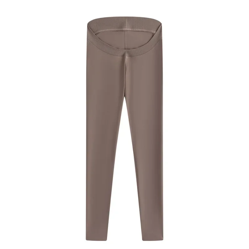 Maternity Pants Low Waist High Elastic Thin Barbie Pants Outdoor Wear Pregnancy Base Abdomen Support Spring Summer New Sty