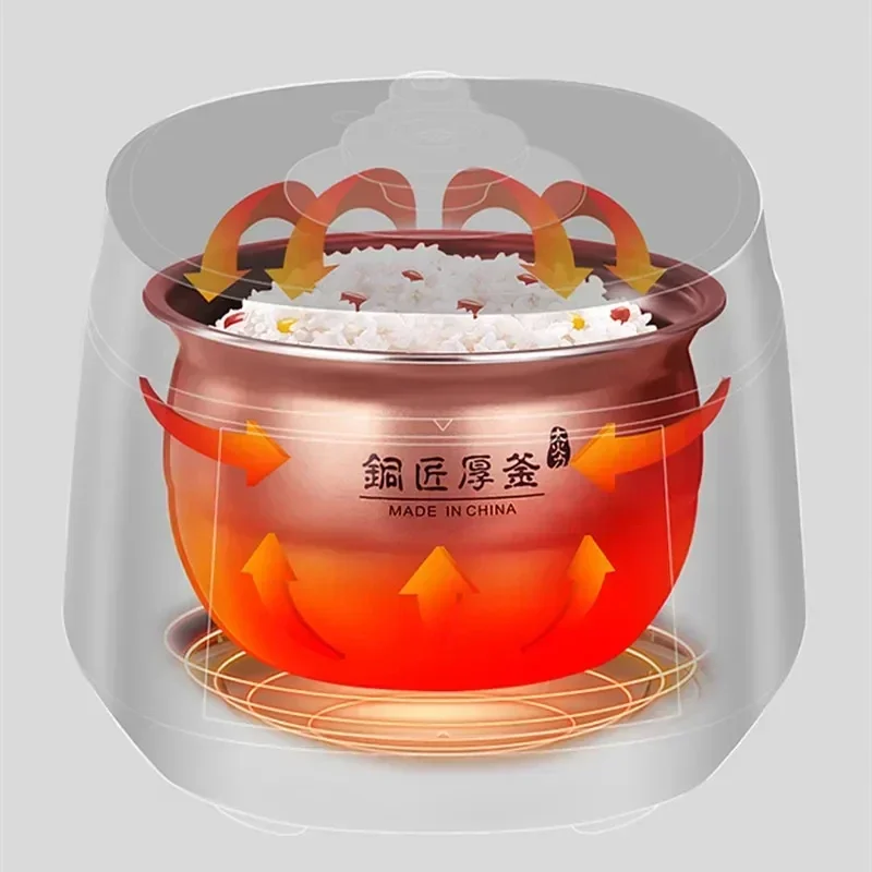Joyoung Pressure Cooker 5 Liters Rice Cooker Coppersmith Fire 2 Inner Pots Nutritious Cooking Electric Pressure Cookers 220V
