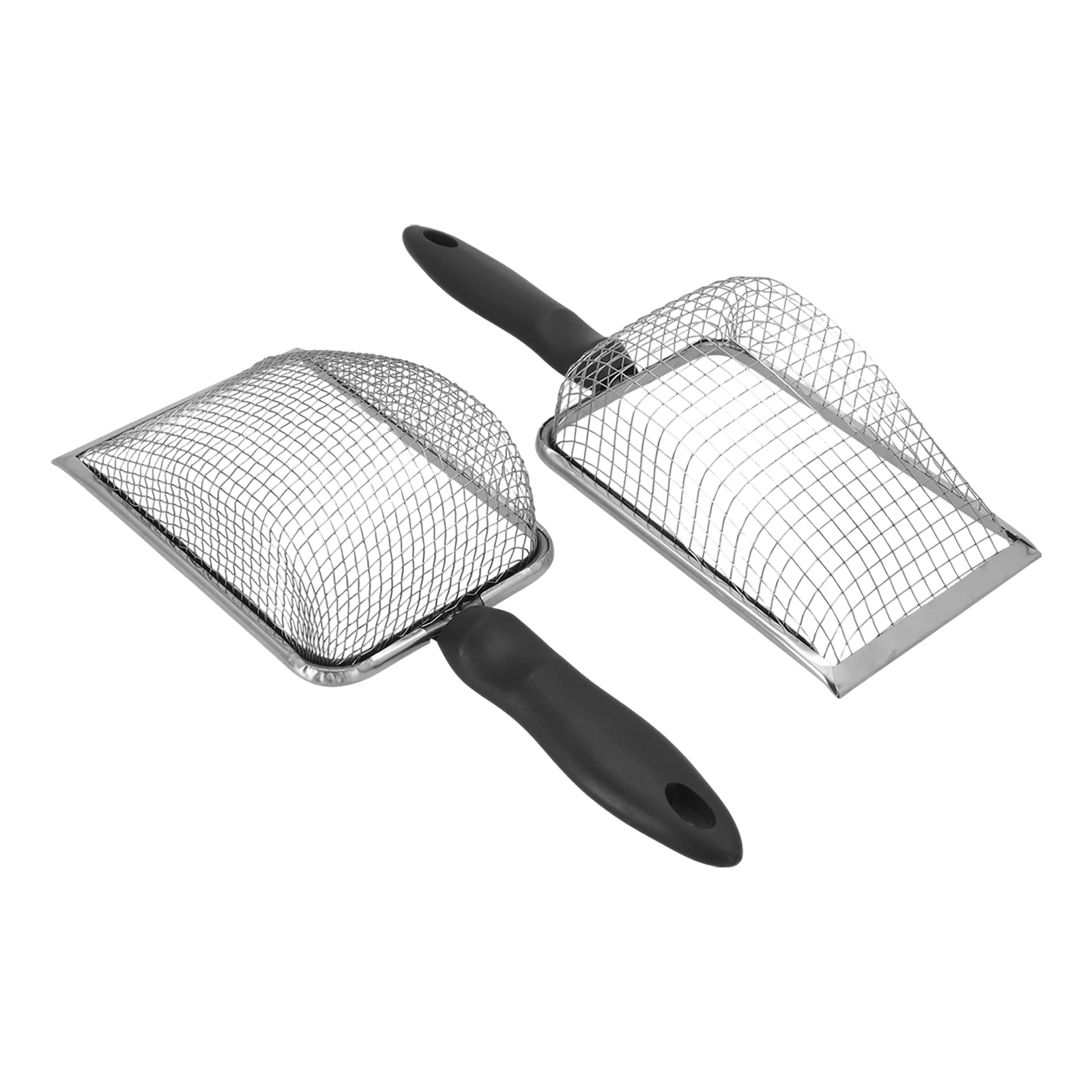 Gardening Soil Sieve Gardening Sand Sieve Compost With Handle Long Handle Stainles Steel Stainless Steel Metal Scoop
