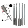 1PC 150mm Hexagon Nut Driver Drill Bit Adapter Socket Wrench Extension Sleeve Deepen And Lengthen The Hexagonal Socket Accessory 6