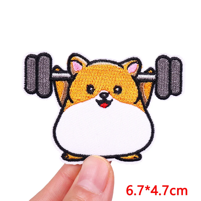 Neue Tier katze Stickerei Patch Tier Patch Eisen auf Patches für Kleidung Jacken nähen Applique Cartoon Patches für Kleidung DIY – Detail 15