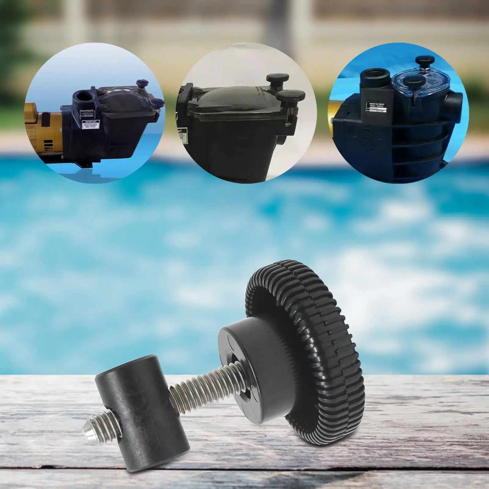 Hand Knob Kit Direct Replacement ,Swimming Pool Accessories Nut Knob Swivel Strainer Cover Lid Knob for SP161621x25 ,SP1605x7