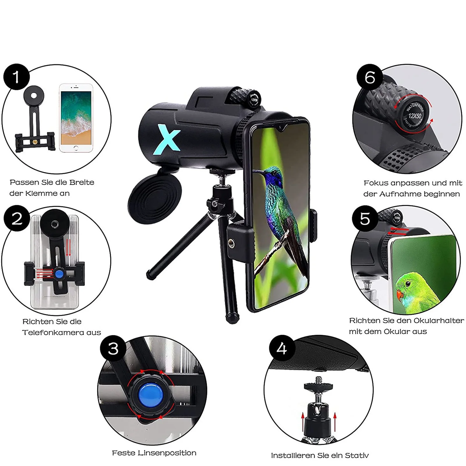 Рисунок 2 - Монокулярный телескоп 12x HD