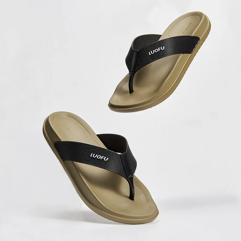 LUOFU New Men's Non-slip Flip-flops, Summer Casual Eva Sandals For Vacation Indoor Outdoor Beach