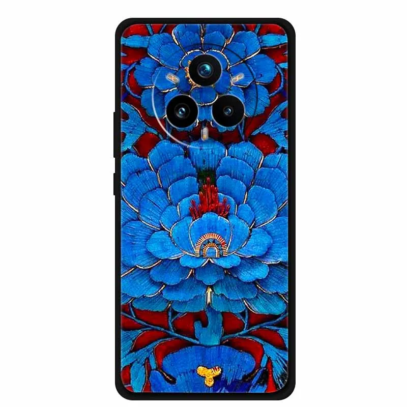 Sleek Black Silicone 3D Relief Phone Case - Cute and Soft Cover