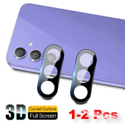 3D Curved Camera Screen Protector with Back Cover Lens Case - Tempered Glass - 2pcs (For Samsung A55 5G)