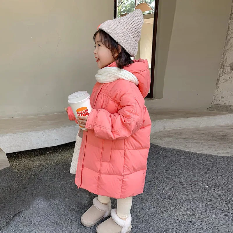 Parka Snowsuit, Winter 3-9 Years Kids Warm Down Jacket for Girls, Fashion Long Hooded Children Outerwear, Toddler Girl Clothes, Down Jacket, Children Jackets, Girls Coat