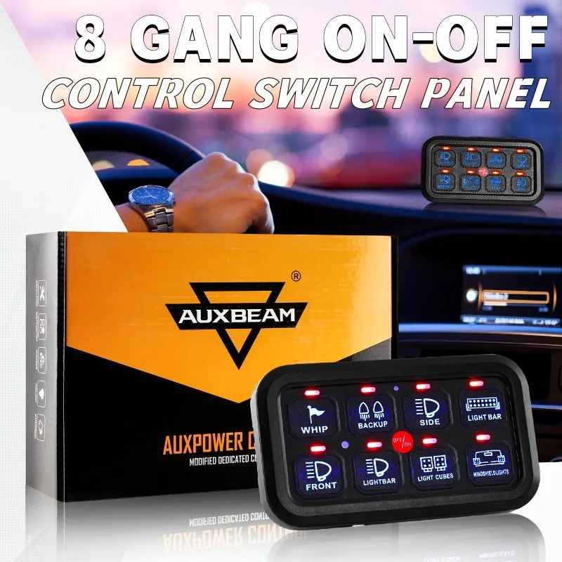 AUXBEAM 8-LEDスイッチパネル | www.myglobaltax.com