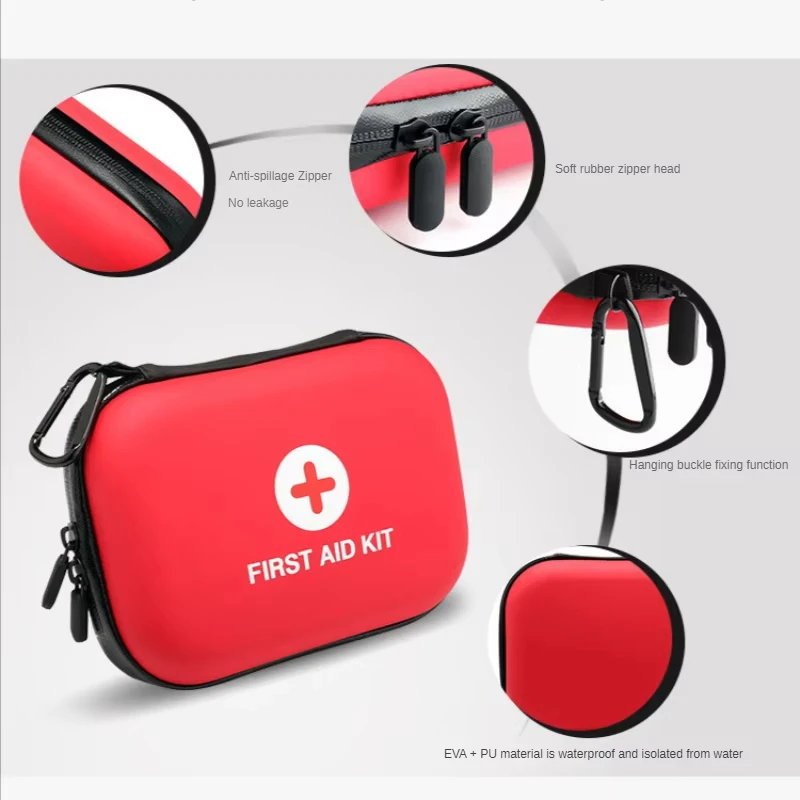First Aid Kit Portable Small First Aid Kit Compact Medical Kits for Car Home Outdoors Sports Camping Hiking and Office