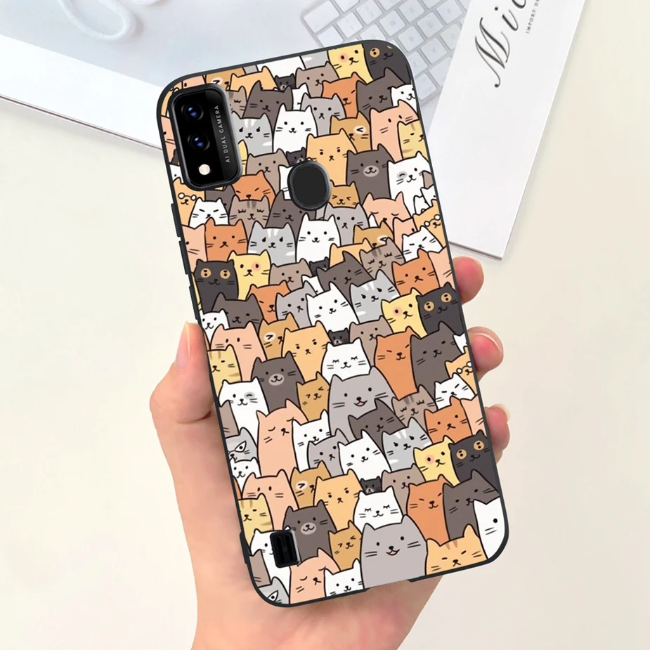 Cute Astronauts Cartoon Soft TPU Phone Case - Fun and Protective Cover