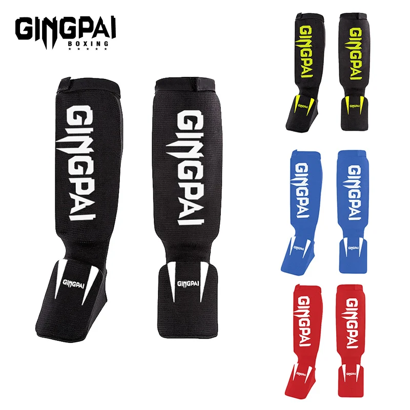 Cotton Instep Shin Guard Karate/Sanda/Taekwondo/Muay Thai/Boxing Leggings Ankle Support Protection Foot Brace Equipment shin guard pads soccer shin guards kickboxing leg guards kickboxing shin guards
