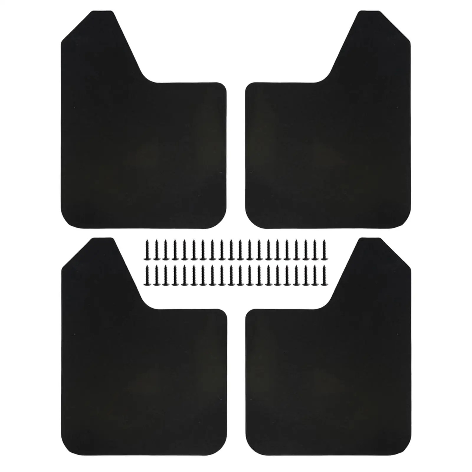 4Pieces Mudflaps Flaps Universal Exterior Parts Black Front and Rear Mudguard Mudflaps for Pickup SUV Car Truck 4Pieces Mudflaps Flaps Universal Exterior Parts Black Front and Rear Mudguard Mudflaps for Pickup SUV Car Truck