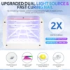 Rechargeable 168W Nail Drying Lamp With Rhinestones Wireless 42LEDS Gel Polish Drying Machine Manicure Cordless UV LED Nail Lamp 4