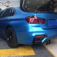 Ice Film Sky Blue Car Self Adhesive Vinyl Wrap Matte Chrome Motorcycle Decal Wrapping Vehicle Film Covering 1.52x18M Size Roll 4