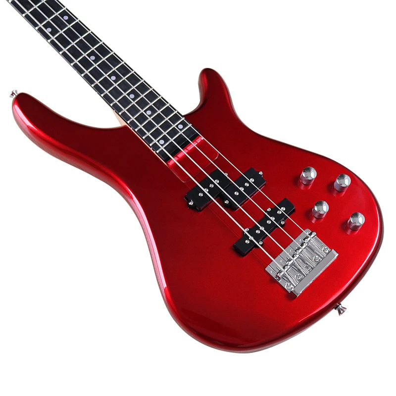 43 Inch 4 String Electric Bass Guitar High Gloss Matte Finish Active Or Passive Electric Bass Guitar electric bass guitar