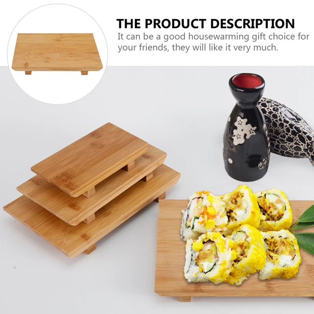 Sushi Tray Plate Serving Sashimi Japanese Platter Board Dish Geta Cutting  Style Wooden Server Wood Foods Snack Tableware Bamboo AliExpress