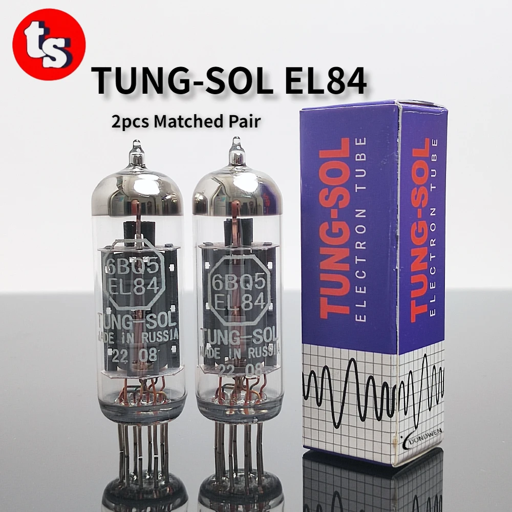 Tung-sol el84電子チューブは、el84 6bq5 7189 6n14n真空管クワッド用 Tung-sol el84電子チューブは、el84 6bq5 7189 6n14n真空管クワッド用