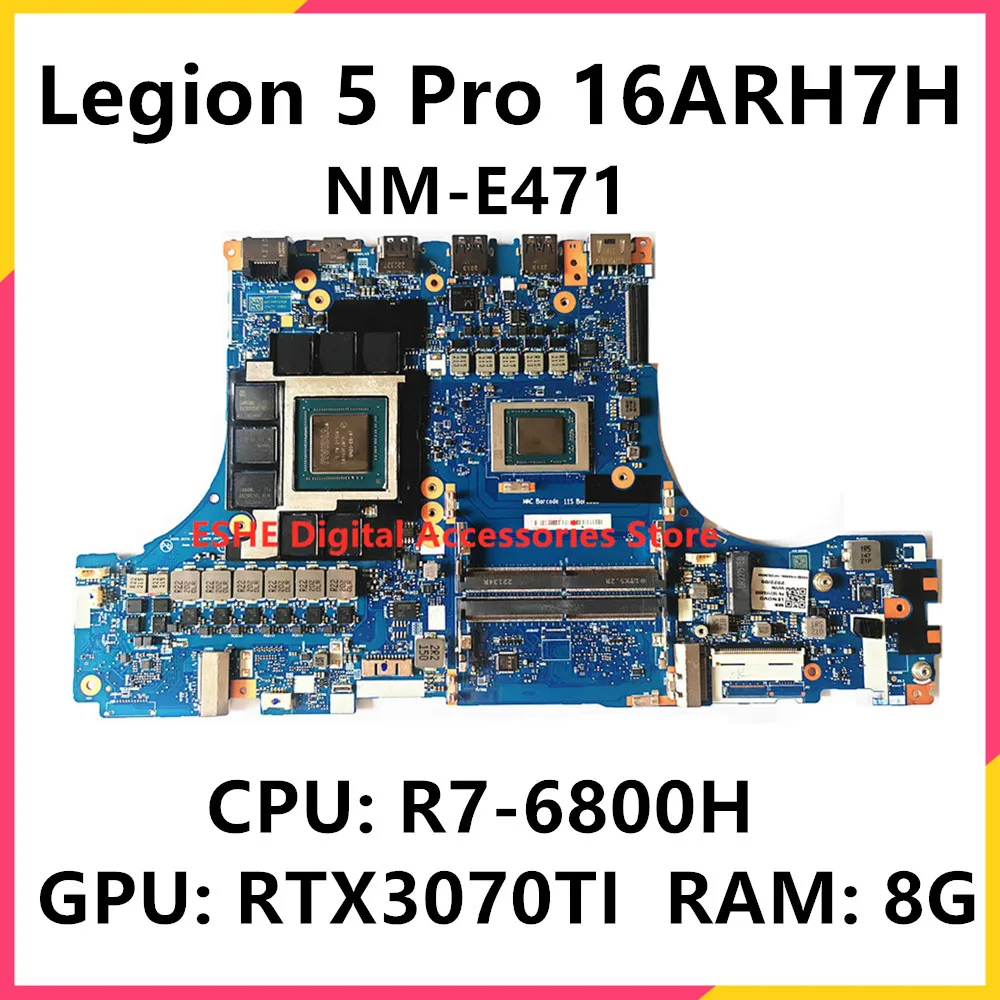 Untuk Lenovo Legion Pro 16ARH7H Motherboard Laptop CPU CPU R7