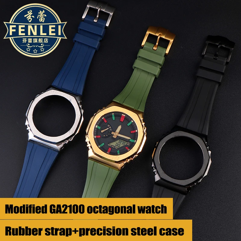 Cinturino Per Orologio In Gomma Resina Per Casio Heart Of Steel G-Shock Gst-B100 Gst-210 Gst-130/W300 Cinturino Sportivo In Silicone Da Uomo