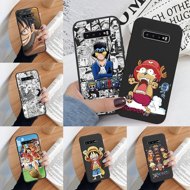 Case For Samsung Galaxy S10 S 10 Plus S10E Phone Cover One Piece Manga  Luffy Zoro Back Cover Soft TPU Funda For Samsung S10 Bags