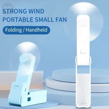 휴대용 소형 미니 선풍기, 학생 소형 충전식, 초저소음 USB 접이식 포켓 선풍기, 3 단