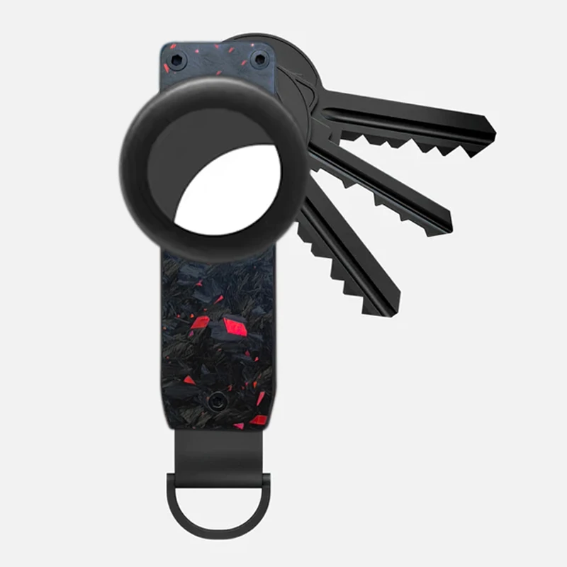 Sleek Aluminum Alloy Keychain for Airtag - Secure and Stylish Key Holder