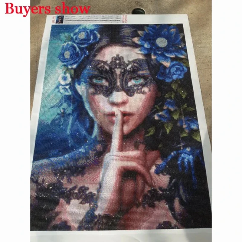 MomoArt 5D Diamond Painting Woman Diamond Mosaic Portrait Cross Stitch Kits Embroidery Flower s Art Home Decor