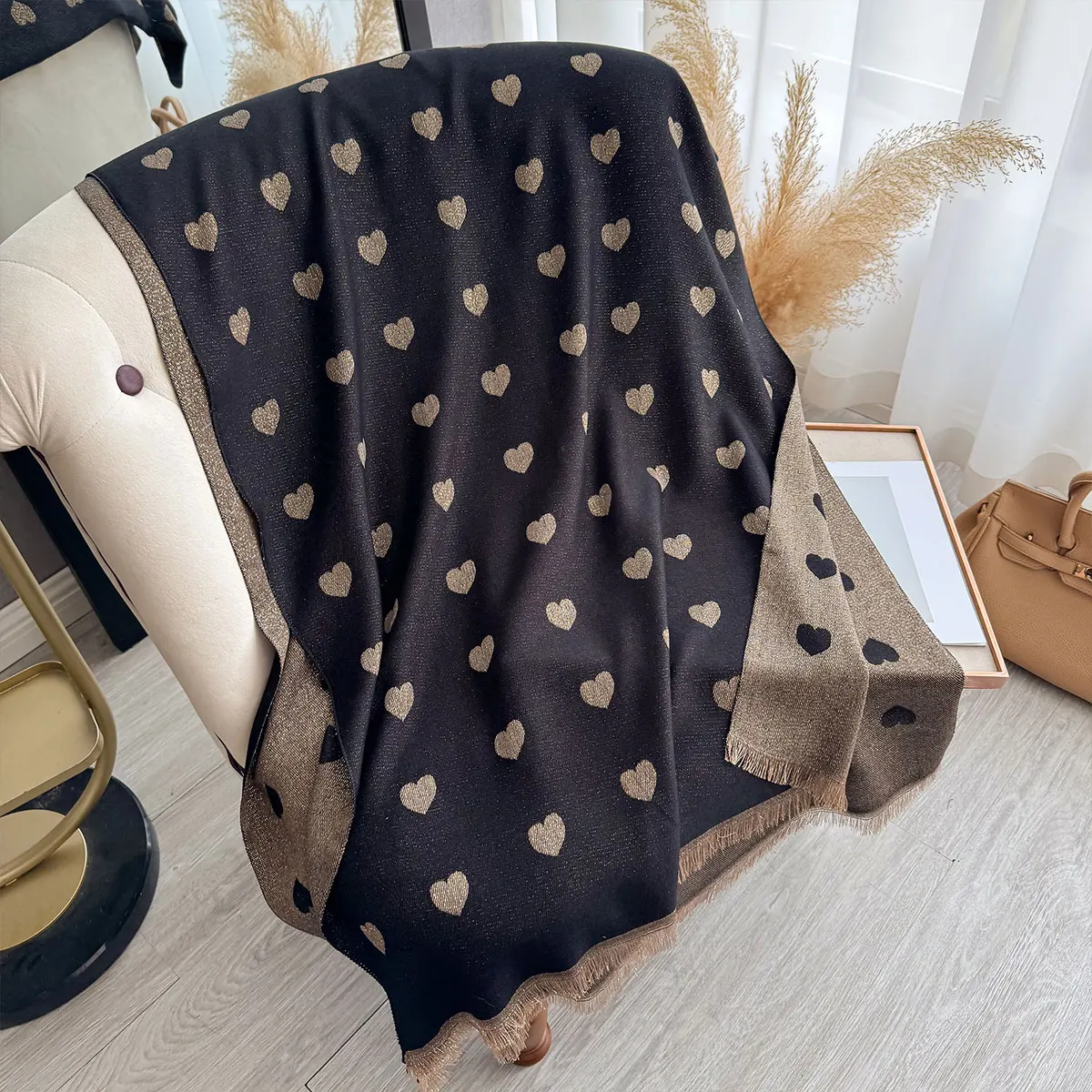 New Fashion Ladies Muslim Hijab Golden Thread long Scarf Spring and Autumn Warm Scarf Pashmina Shawl Foulard Wrap Headscarf 2025