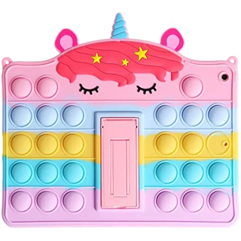 Adorable Unicorn Stress-Relief Fidget Toy Kids Tablet Case