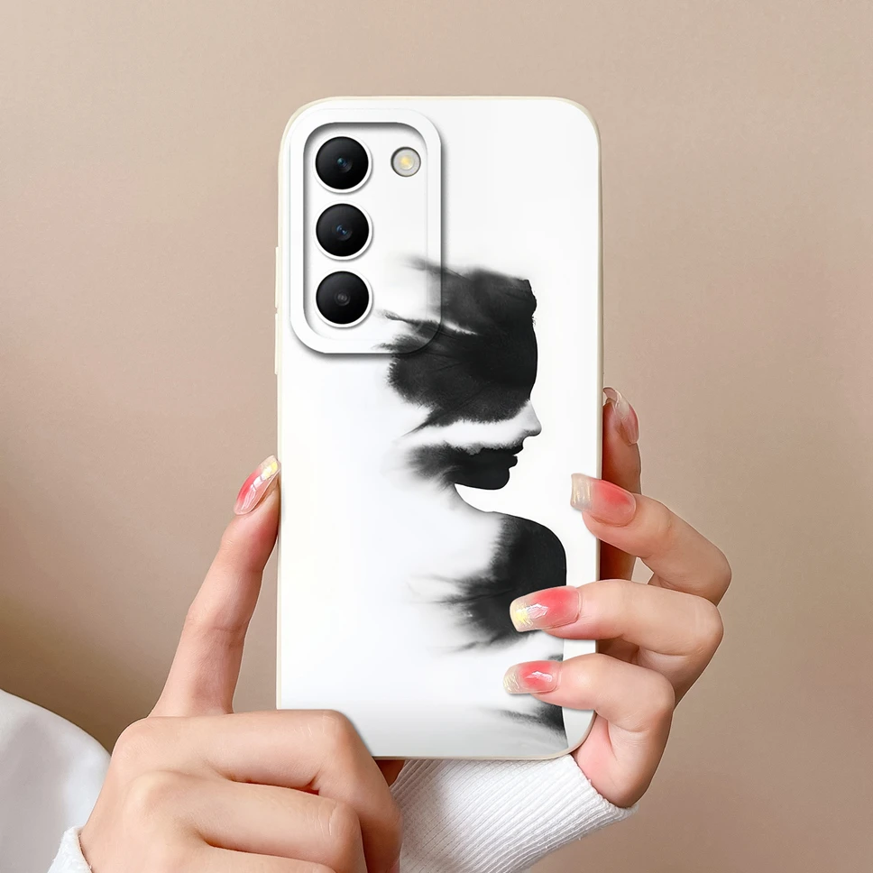Fashion Simplicity Style Soft Silicone Shockproof Protective Phone Case Cover