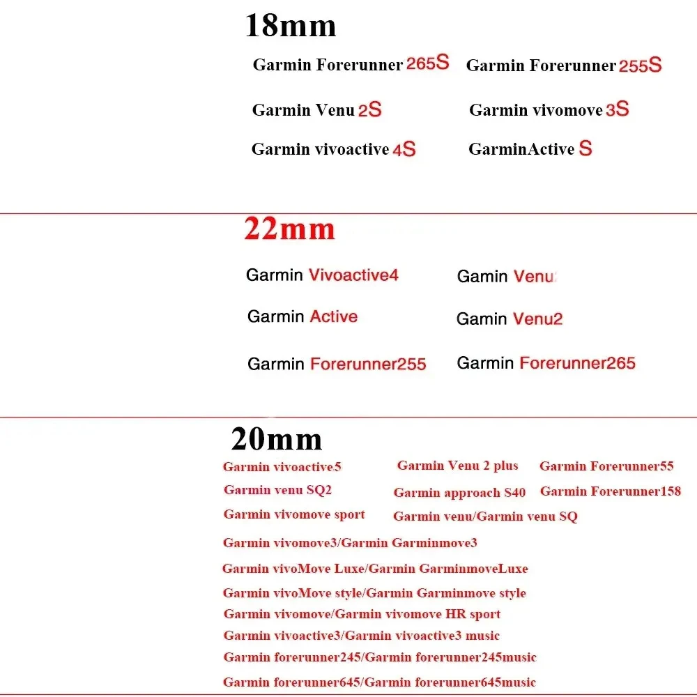 Silicone Strap Wristbands for Garmin Smartwatches - Versatile and Durable Accessories
