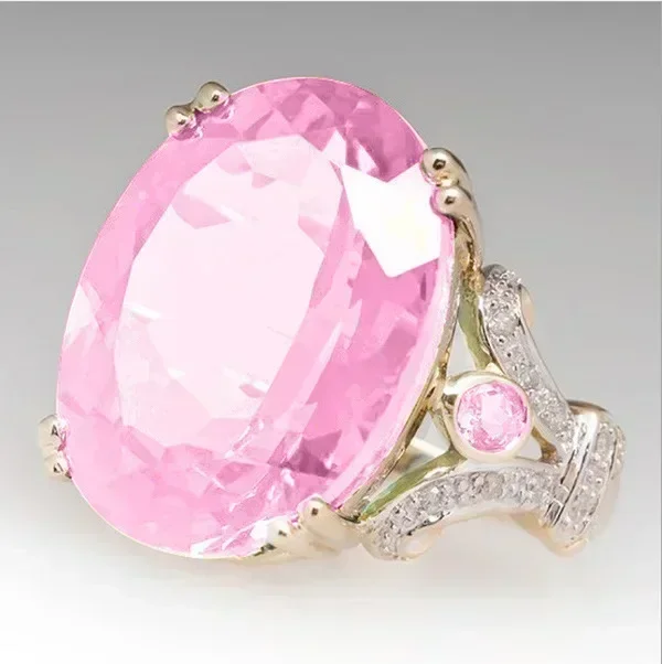 Women's Big Stone Ring Silver Zircon Wedding Rings Female Bride Love Engagement wedding rings