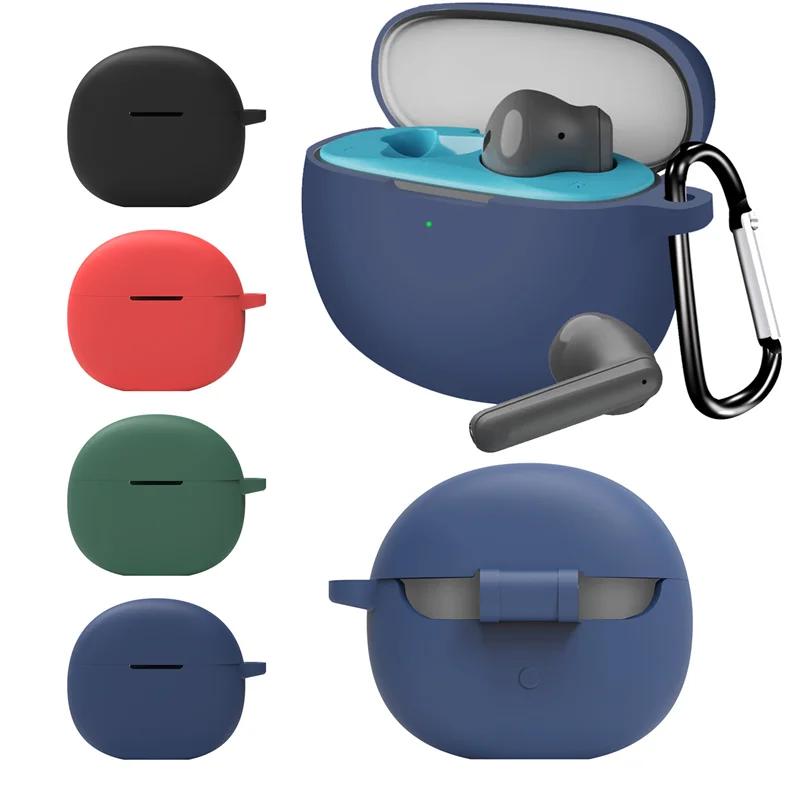 

Silicone Earphone Cases For Boat Airdopes 141Pro Case Bag Wireless Bluetooth Headphone Accessories Protective Box With Hook