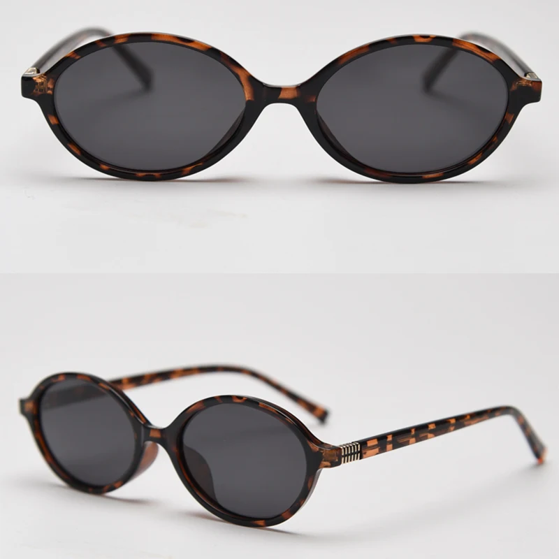 Kachawoo ovale polarisierte Sonnenbrille Retro-Stil männlich tr90 Acetat Vintage Sonnenbrille weiblich kleinen runden Rahmen Khaki grün Sommer – Detail 10