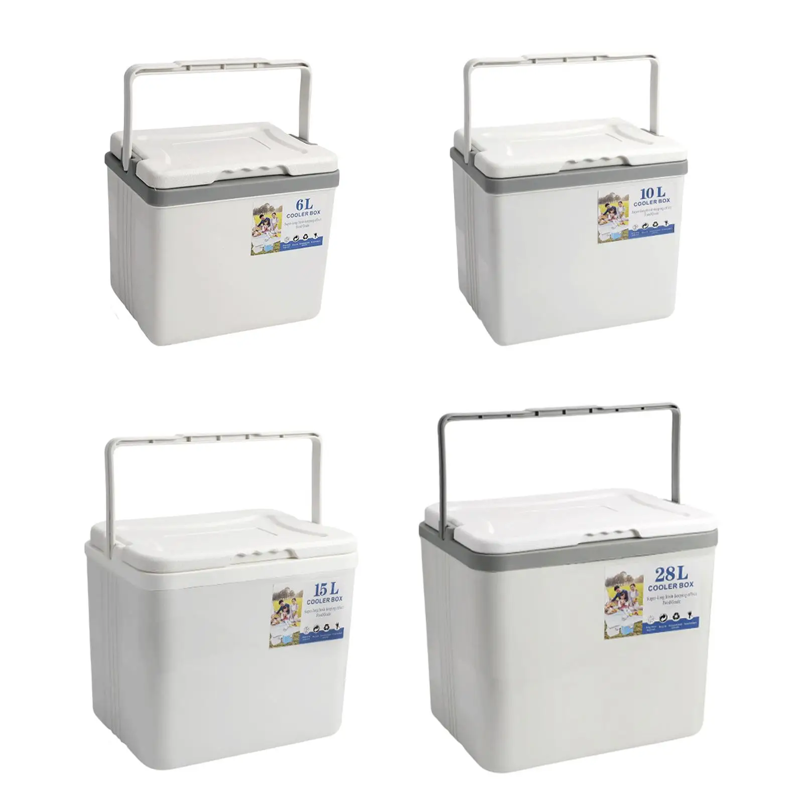 Cooler Box Portable Cooler Leakproof Car Refrigerator Airtight Small Ice Chest