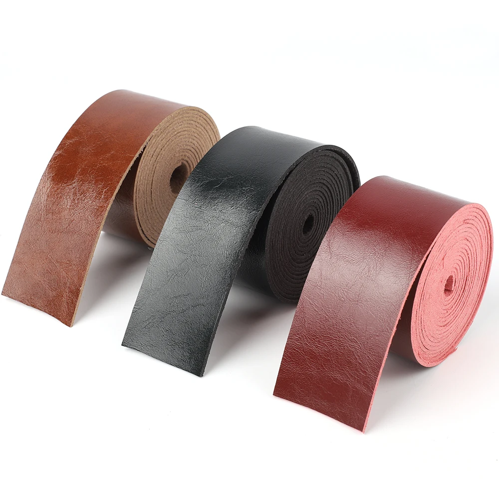 2 Meters DIY Microfiber Leather Crafts Straps Strips Durable Sturdy Glossy Leather Accessories for Belt Handle Crafts Making