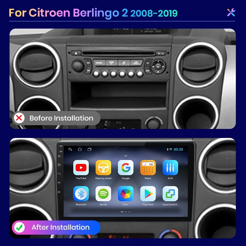 AUTORADIO CITROEN BERLINGO FOURGON 2008