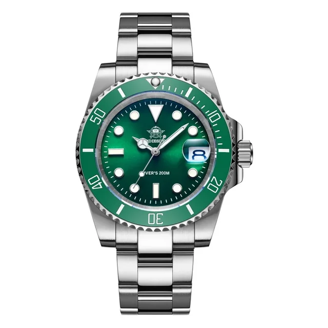 MY-H3-2 Men's Diver Quartz Watch 41mm Fashion Stainless Steel Wristwatch - 第 16/16 張圖片