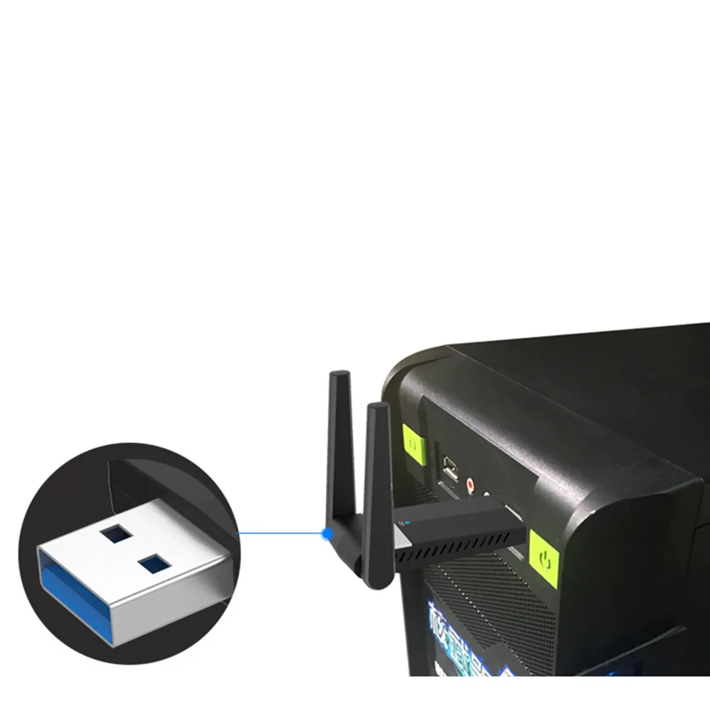 1200Mbps 듀얼 밴드 무선 USB WiFi 어댑터 5.8ghz 2.4ghz 노트북 데스크탑 PC용 고출력 장거리