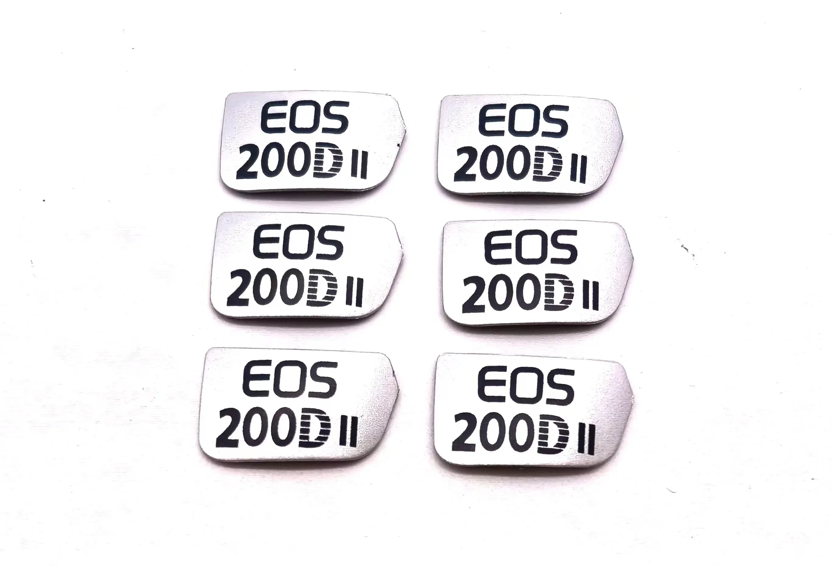 1PCS New For Canon 200DII 200D second generation, silver white black label, sign nameplate, brand frout cover Repair parts