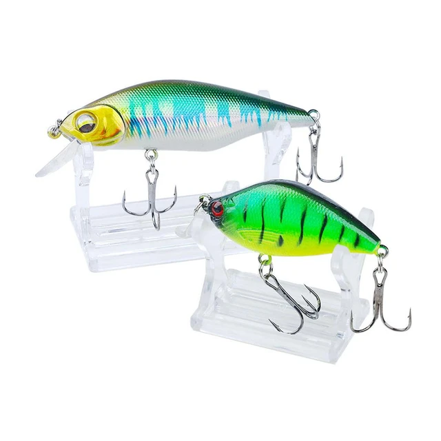 2Pcs Transparent Fishing Lure Display Stand 2 Sizes Lightweight Collections  Easel For Displaying Storing Bait - AliExpress
