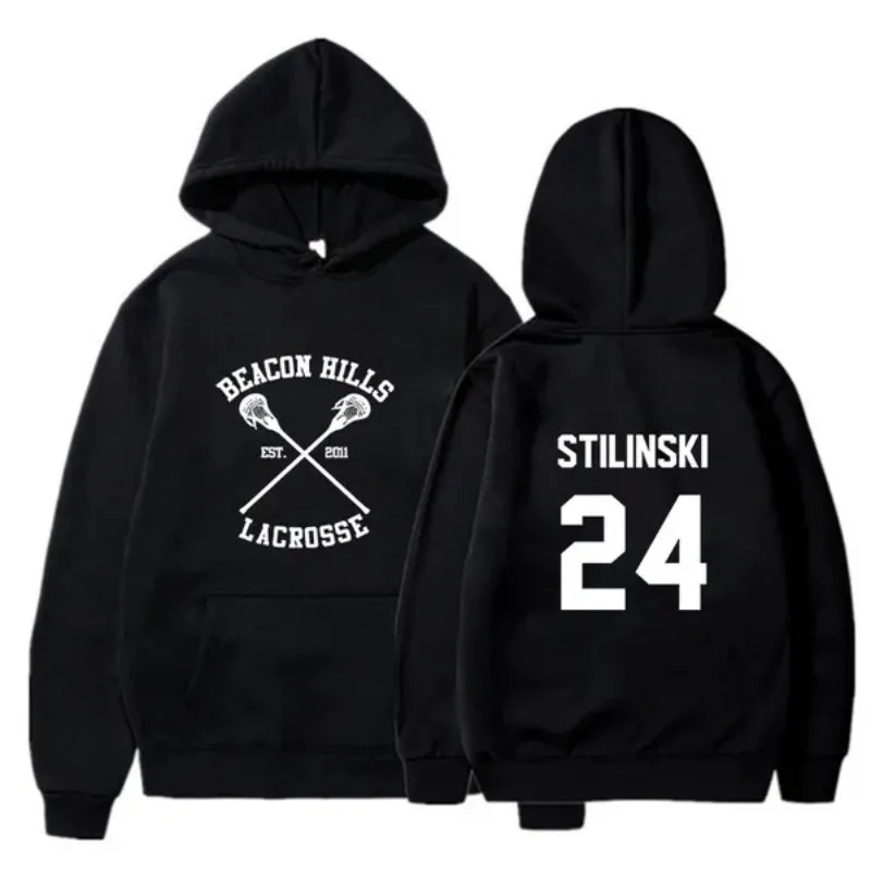 

Hot Usa Tv Movies Beacon Hills Lacrosse Hoodie Teen Wolf McCall Stilinski Lahey Unisex Sweatshirt Tops Streetwear Men Clothing