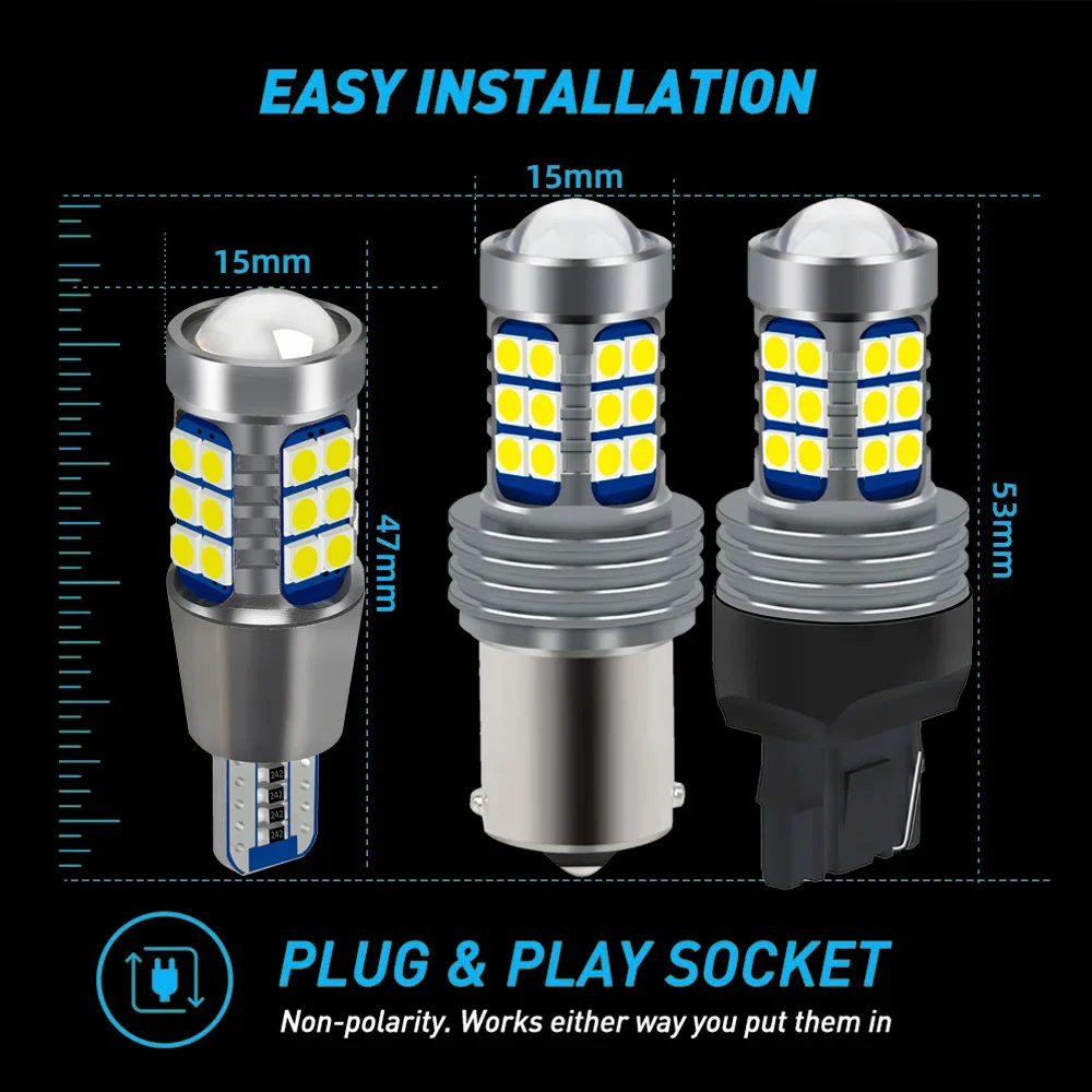 포드 S-Max S Max 액세서리용 LED 역방향 조명, 2006-2021 2013 2014 2015 2016 2017 2018 2019 2020 백업 램프, 2 개