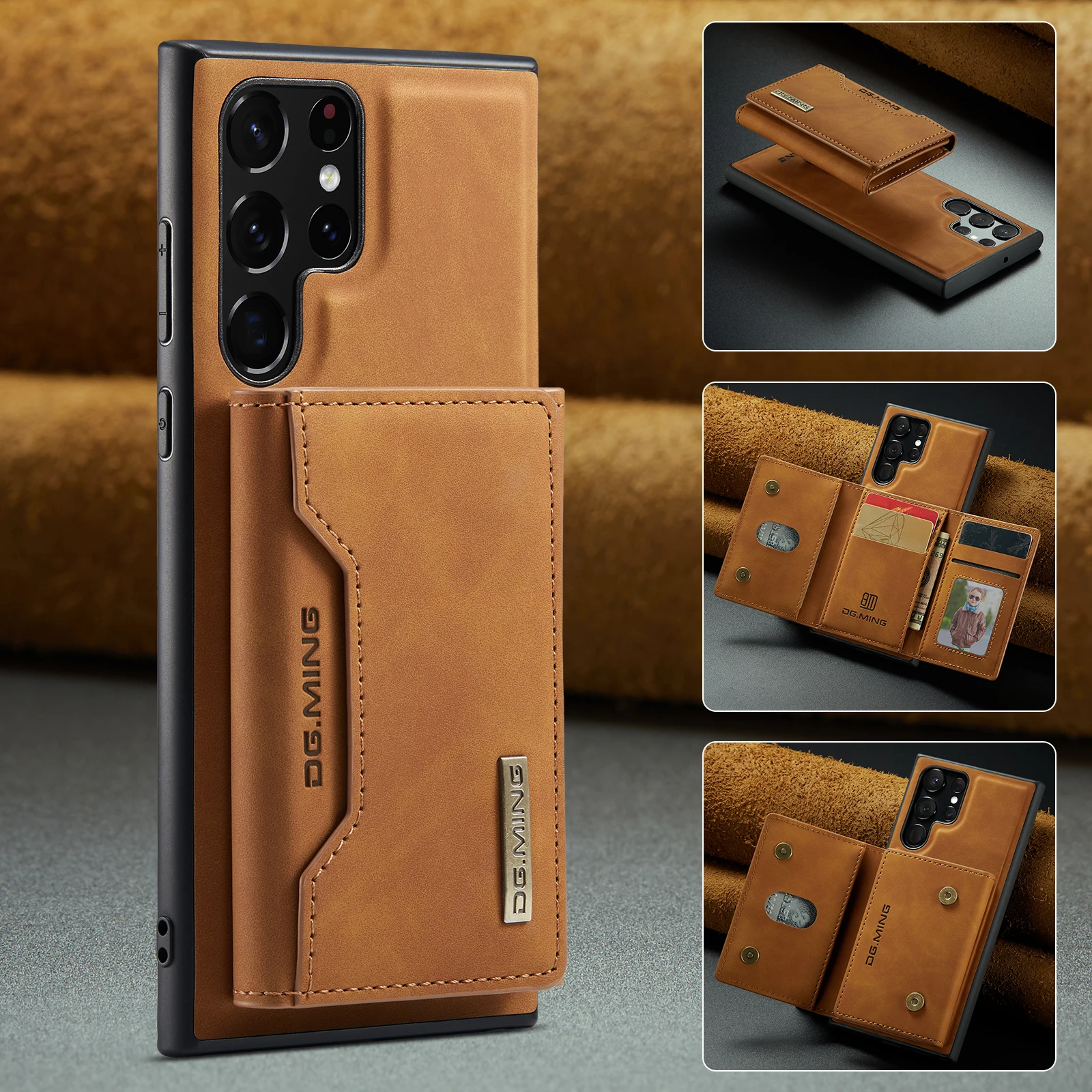 Samsung Galaxy Note 20 Series Detachble Leather Wallet Case - MW