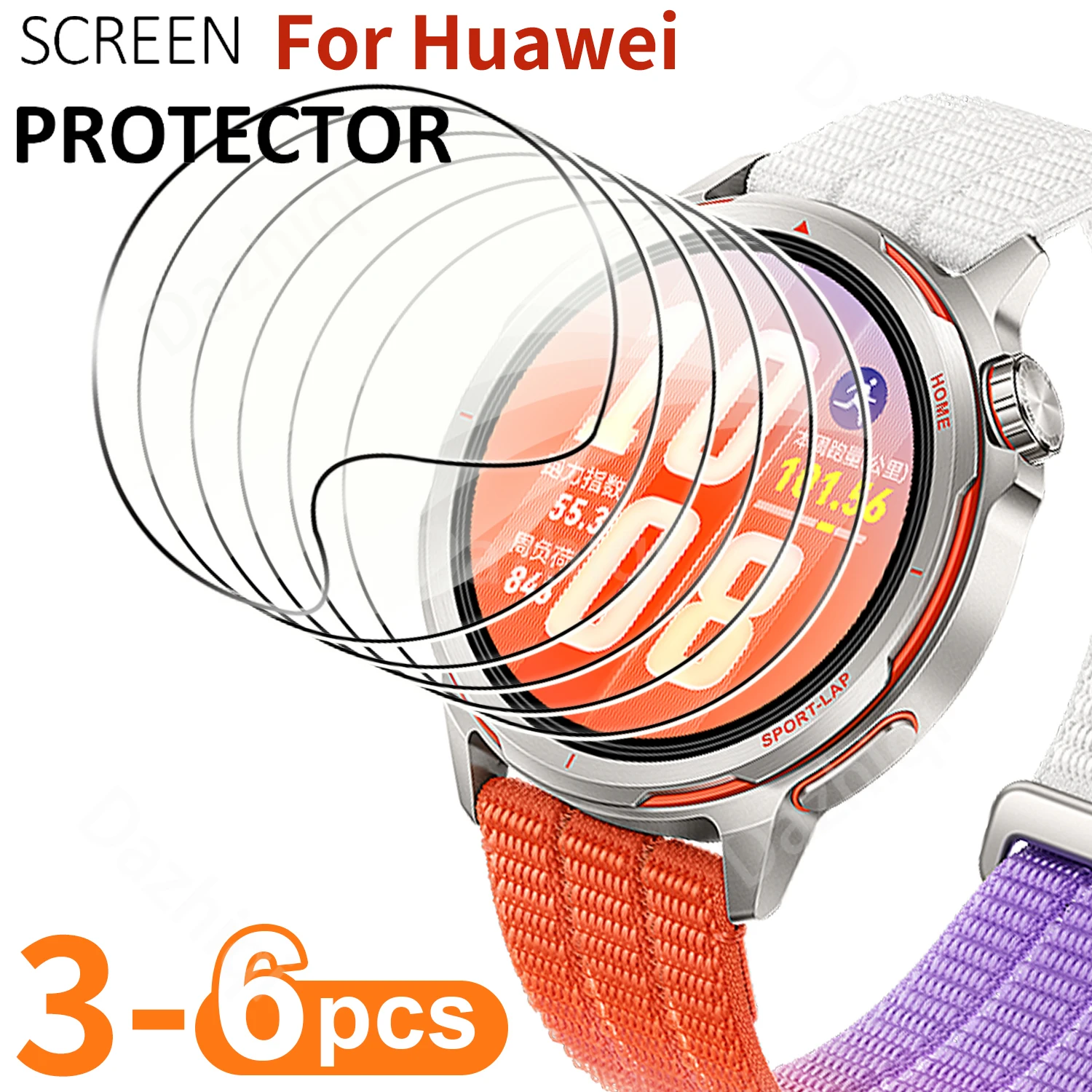 화웨이 워치 GT 러너 2 러너2 스크린 보호필름 3/6개입 HD TPU 하이드로..