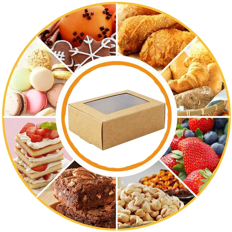 Veciado 30 pezzi Mini scatola di imballaggio in carta kraft con , confezione , scatola per sapone, dolcetti, panetteria, caramelle (nero