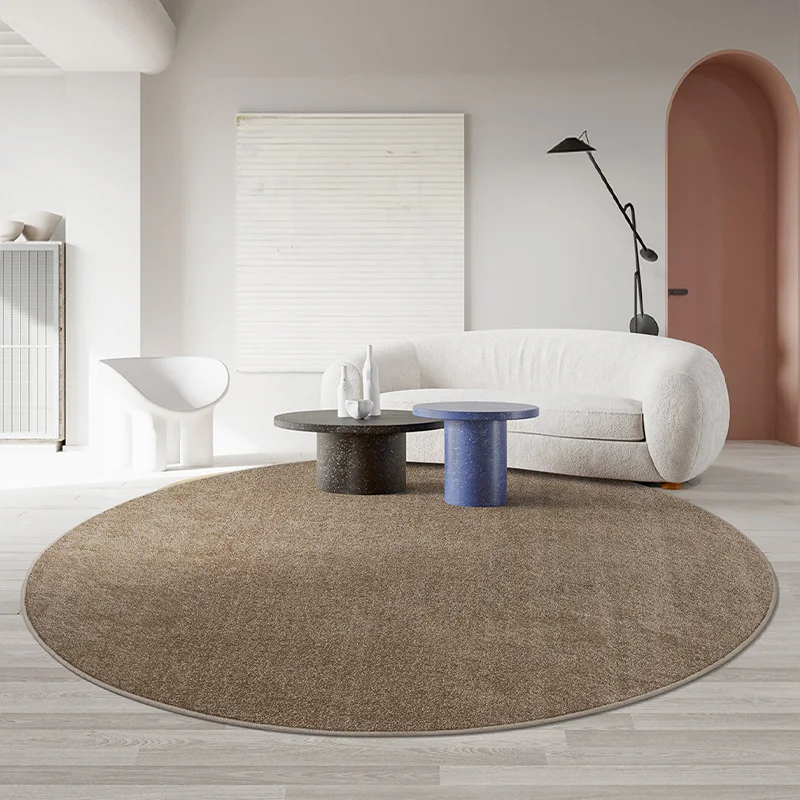 Modern Minimalist Rugs for Bedroom Large Area Living Room Decoration Round Carpet Fluffy Soft Lounge Rug Home Solid Non-slip Mat 3